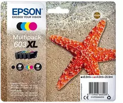 Epson C13T03A64020 originalus rašalo kasetės 4 vnt. didelės talpos (XL) juoda, žydra, rausvai raudona, geltona