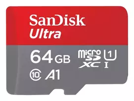 WESTERN DIGITAL SanDisk Ultra micro SDXC 64GB su SD adapteriu 140MB/s A1 Class 10 UHS-I - 2 vnt. pakuotė
