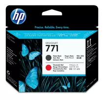 HP 771 spausdinimo galvutė matinė juoda / chromatinė raudona