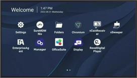 Viewsonic CDE7530 skaitmeninių ženklų ekranas 190,5 cm (75 colių) Wi-Fi 450 cd/m² 4K Ultra HD juodas su integruotu procesoriumi Android 11