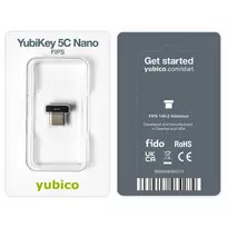 YubiKey Yubico 5C Nano FIPS – USB-C saugos raktas su 2048 bitų RSA šifravimu
