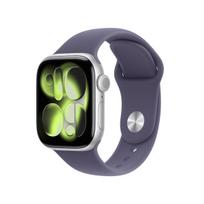 APPLE Watch Series 11 GPS 42mm sidabrinis aliuminio korpusas su Purple Fog sportine juostele M/L