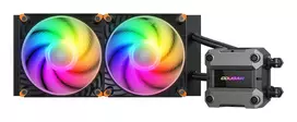 COUGAR CPU vandens aušintuvas Poseidon Ultra 240, ARGB, juodas, skysčio aušinimo sistema, 12 cm, 500 RPM, 2200 RPM