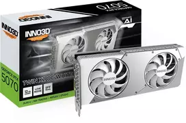 INNO3D GeForce RTX 5070 TWIN X2 OC White 12GB GDDR7 vaizdo plokštė
