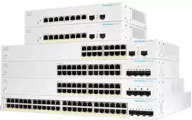 Cisco Business 220 Series CBS220-48P-4G – Smart valdomas tinklo jungiklis, 48 prievadai Gigabit PoE+, 4 SFP, 382 W