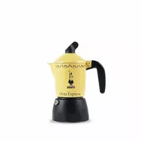 Moka puodas Bialetti Orzo Express juodas geltonas