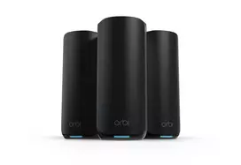 NETGEAR Orbi 870 Triju juostų (2.4 GHz / 5 GHz / 6 GHz) Wi-Fi 7 (802.11be) Juoda 4 vidinės antenos