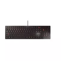 CHERRY KC 6000 Slim klaviatūra, pilno dydžio, USB, US anglų, juoda