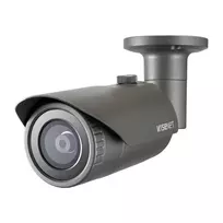 IP cilindrinė vaizdo kamera Hanwha QNO-7012R, 4 MP, lauko, PoE, IR, IP66, IK10, pilka