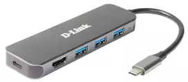D-Link 5-in-1 USB-C stotelė su HDMI ir Power Delivery (DUB-2333)