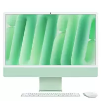 iMac 24 Retina 4.5k ekranas M4, Žalia, M4 (8-CPU/8-GPU), 16GB, 256GB, Vokiška klaviatūra, be Gigabit Ethernet, Magic Mouse, MWUE3D/A