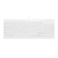 Contour Design Active Key Contour QuickClean medicininė klaviatūra IP68 kompaktiška laida balta DE C7012