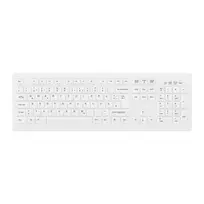 Belaidė medicininė klaviatūra Contour Design Active Key Contour ClassicClean, pilno dydžio, nuimamas dangtelis, balta, DE, C8100