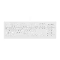 Contour Design Active Key Contour ClassicClean medicininė klaviatūra su nuimamu dangteliu, pilno dydžio, laidinė, balta, DE, C8100