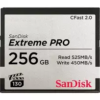 WESTERN DIGITAL SanDisk Extreme Pro CFast 2.0 atminties kortelė 256GB – 525MB/s skaitymo greitis