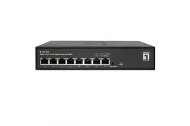 LevelOne Hilbert 10 colių 8 prievadų Gigabit Smart Lite jungiklis, 8 x Gigabit RJ45 (10/100/1000)