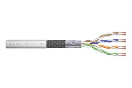 DIGITUS montažinis kabelis - Cat 5e - SF/UTP - AWG 26/7 - 100m - pilkas