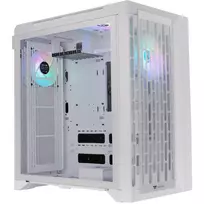 CTE C700 TG ARGB Snow – Baltas Midi bokštas su grūdintu stiklu