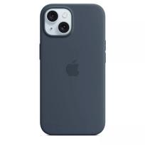 Apple iPhone 15 Silikoninis dėklas su MagSafe Storm Blue