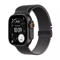 APPLE Watch Ultra 3 GPS + Cellular 49 mm juodas titano korpusas su juodu titano Milano apyranke