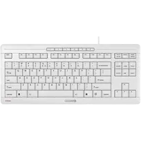 CHERRY STREAM TKL klaviatūra, universali USB, AZERTY, prancūziška, balta