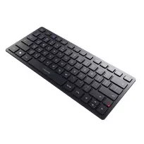 CHERRY KW 9200 MINI belaidė kompaktiška klaviatūra USB + RF Wireless + Bluetooth QWERTY juoda