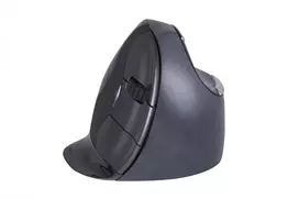 BakkerElkhuizen Evoluent D Wireless Medium dešinei rankai, vertikali pelė, lazerinė, RF belaidė, 3200 DPI, juoda