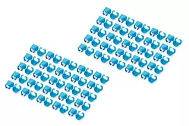 DIGITUS - Kabelclips mit Farbcodierung - für Patch-Kabel - Blau (Packung mit 100) (A-CC-B)