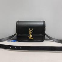 [Pre-Owned] Ysl Solferino Box Leather Crossbody Bag Small - Excellent #4B7HRO ONE SIZE
