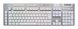 Logitech G G915 X LIGHTSPEED klaviatūra, belaidė, USB, RF, Bluetooth, QWERTZ, vokiškas išdėstymas, balta