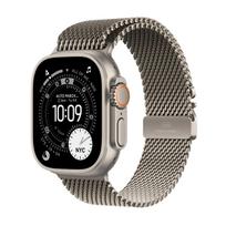 APPLE Watch Ultra 3 GPS + Cellular 49mm natūralaus titano korpusas su natūralaus titano Milanese apyranke