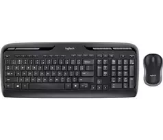 LOGITECH Wireless Desktop MK330 - Juoda - Qwerty UK