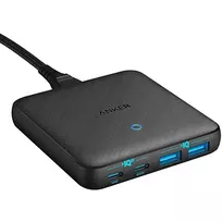 Anker 543 PowerPort Atom III 65W plonas 4 prievadų GaN įkroviklis su 1x USB-C 45W, 1x USB-C 20W ir 2x USB-A