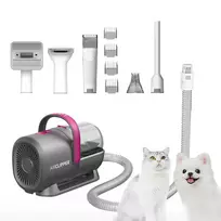 PETKIT DT5-EU kombinuotas dulkių siurblys ir kirpimo mašinėlė katėms bei šunims, juoda/violetinė
