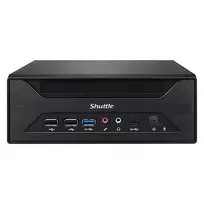 Shuttle XPC slim Barebone XH610 - S1700, Intel H610, 1xDP, 1xHDMI, 1x VGA, 2x COM (RS232), 2x LAN (2,5G ir 1G), 1x slim 5,25 colio, 2x 3,5 colio, 2x M.2, 24/7 nuolatinis veikimas