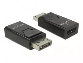 Delock Adapter DisplayPort 1.2 Stecker zu HDMI Buchse 4K Passiv schwarz
