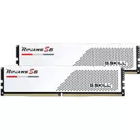 G.Skill Ripjaws S5 64GB (2x 32GB) DDR5-5600 MHz atminties rinkinys baltos spalvos, F5-5600J3636D32GX2-RS5W, INTEL XMP
