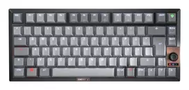 CHERRY KW 300 MX klaviatūra, belaidė USB + Bluetooth, QWERTZ vokiškas išdėstymas, juoda, varinė, pilka
