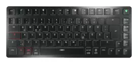 CHERRY KW X ULP 2.0 MINI klaviatūra, namams/biurui, USB + RF belaidė + Bluetooth, QWERTZ vokiškas išdėstymas, juoda