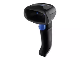 Nešiojamas brūkšninių kodų skaitytuvas Datalogic QuickScan QBT2500, BT, 2D, Multi-IF, Digimarc, rinkinys (USB), juodas