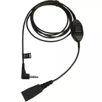 Jabra QD į 3,5 mm lizdą su atsakymo mygtuku, laidas, juodas