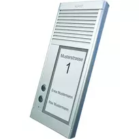 AGFEO DoorSpeak 2 laidinis durų skambutis, IP33, aliuminis, 115 mm