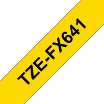 Brother TZE-FX641 etikečių juosta juoda ant geltonos TZ