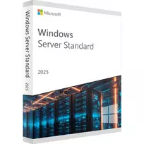 Windows Server 2025 Standard 16 Branduolių, operacinės sistemos programinė įranga DVD-ROM, DVD
