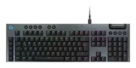 LOGITECH G915 X USB-A laidinė žemo profilio žaidimų klaviatūra, taktilinė, juoda, QWERTZ vokiškas išdėstymas