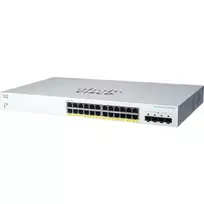 Cisco CBS220-24P-4G valdomas 24 prievadų GE PoE / 4x1G SFP tinklo jungiklis