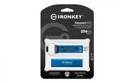 Kingston Technology IronKey 256GB Keypad 200, FIPS 140-3 Lvl 3 AES-256 šifruotas USB atmintukas