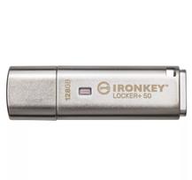 Kingston IronKey Locker+ 50 128GB USB atmintukas su 256 bitų AES šifravimu