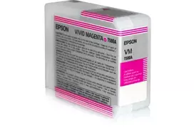 Epson Singlepack Vivid Magenta T580A00, ryškiai purpurinis, pigmentinis rašalas, 80 ml, 1 vnt.