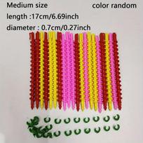 20 vnt. plaukų garbanojimo spiralės rinkinys , Vidutinis dydis 0,7cm 20 vnt